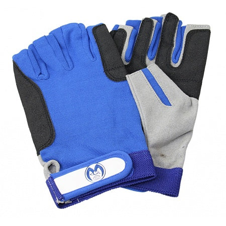 Segelhandschuh aus Amara blau/grau/schwarz Gr.XS / S / M / L / XL