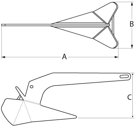 DC Pflugschar-Anker verzinkt 4-25kg
