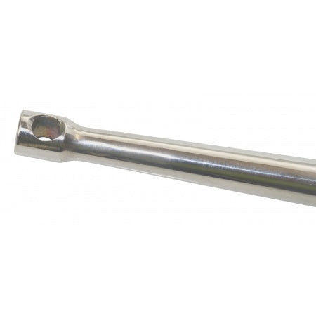 Relingstütze 25 mm Ø Edelstahl, Kopf Eckig, 450 oder 610 mm Länge