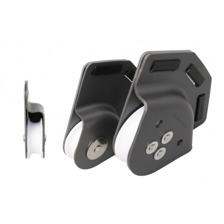 SEA SURE Reffblock asymmetrisch gleitgelagert Alu 42x12-70x18mm, Seil 6-12mm