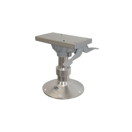 Stuhlbein mit Gasfeder, Konsole dreh- und verschiebbar Alu 350-470 mm oder 430-610 mm