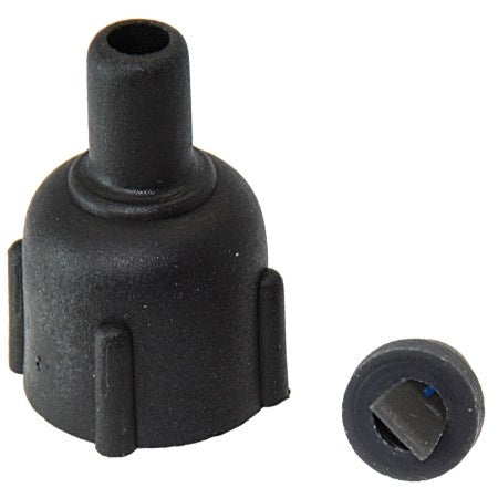 TRUDESIGN Ersatz-Ventil mit Kappe Nylon/GFK für Schwanenhalsventile schwarz / weiß