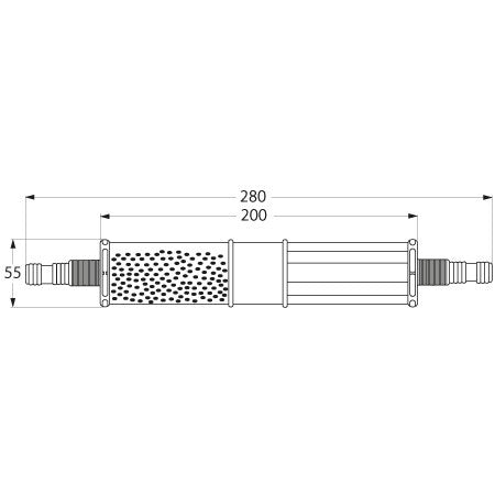 Abluftfilter für Fäkalientank 3/4'+ 1' Anschluss