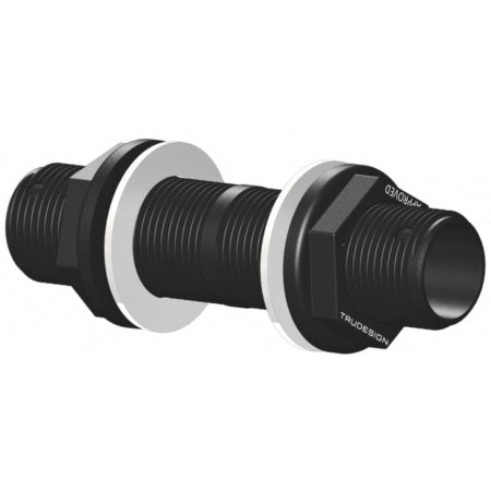TRUDESIGN Flansch für Schottdurchführung Nylon/GFK 2' weiß/Nylon/GFK 1-1/2' schwarz