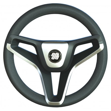 ULTRAFLEX Steuerrad Portofino Weich-Kunststoff 350mm schwarz/chrom
