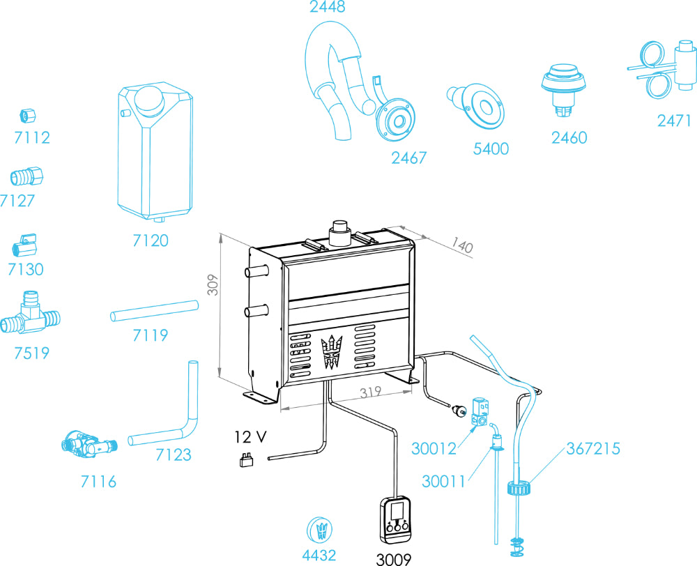 Wallas Viking Water Wasserheizung