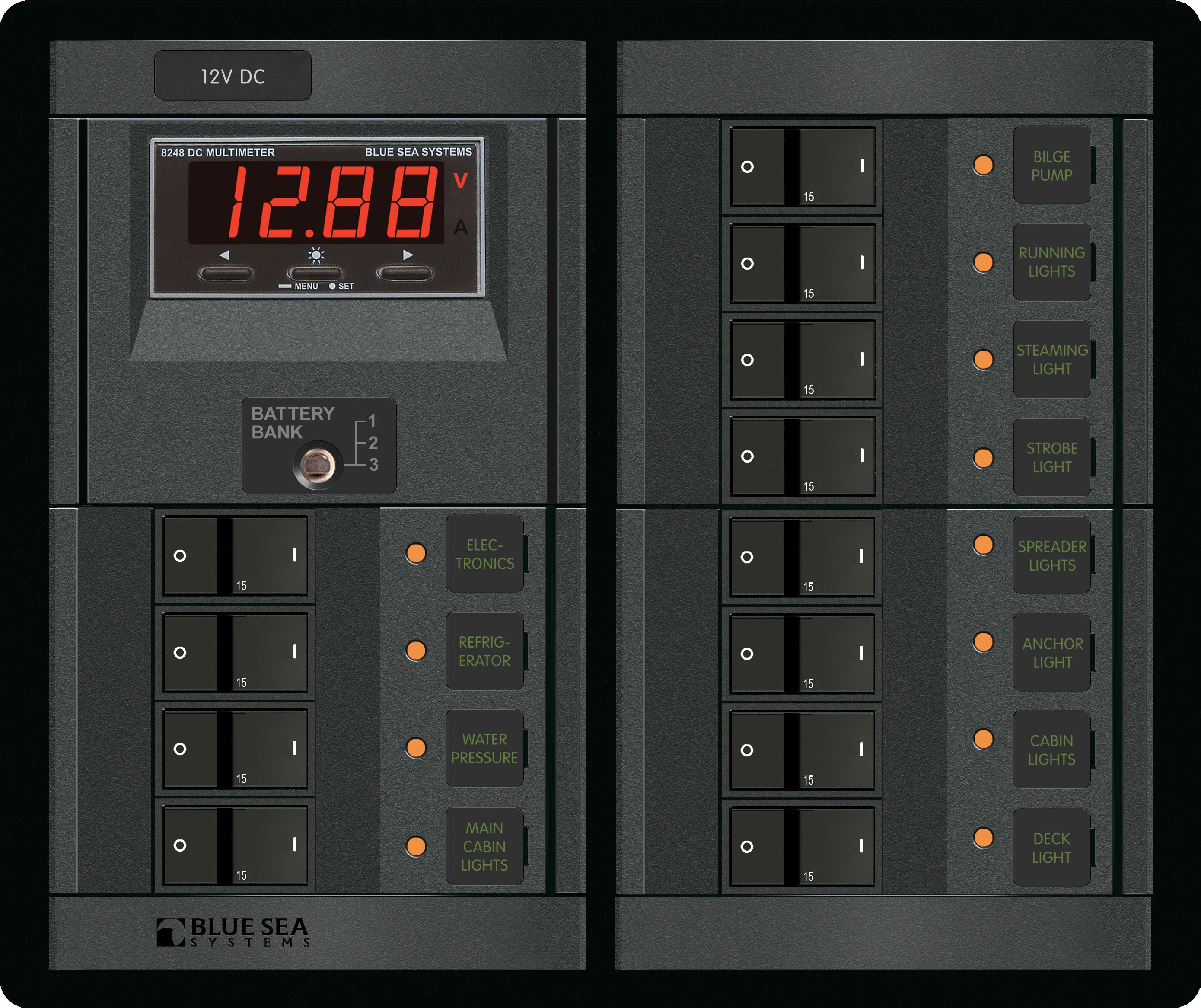 Panel 360 12VDC 12pos DMM FR