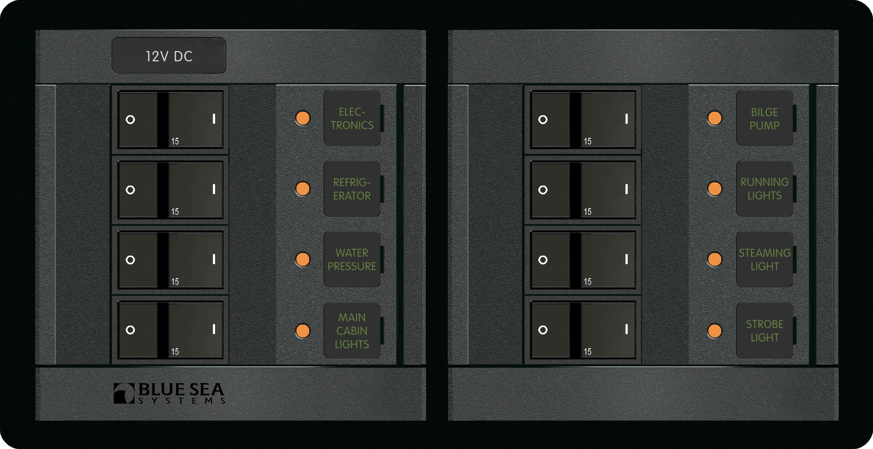 Panel 360 12VDC 8pos FR H