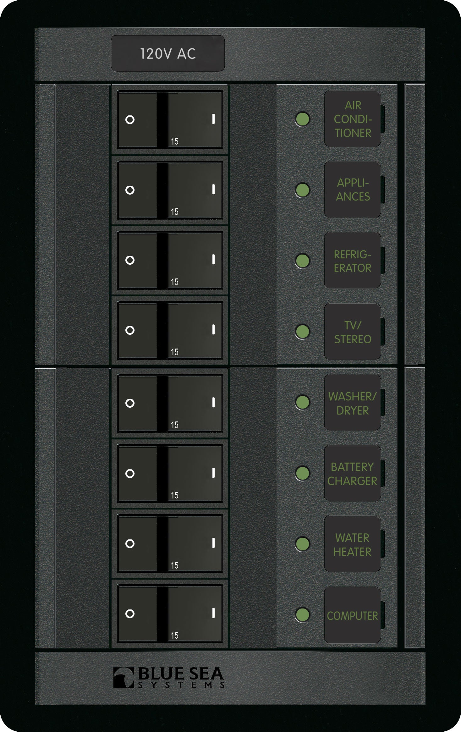 Panel 360 120VAC 8pos RR