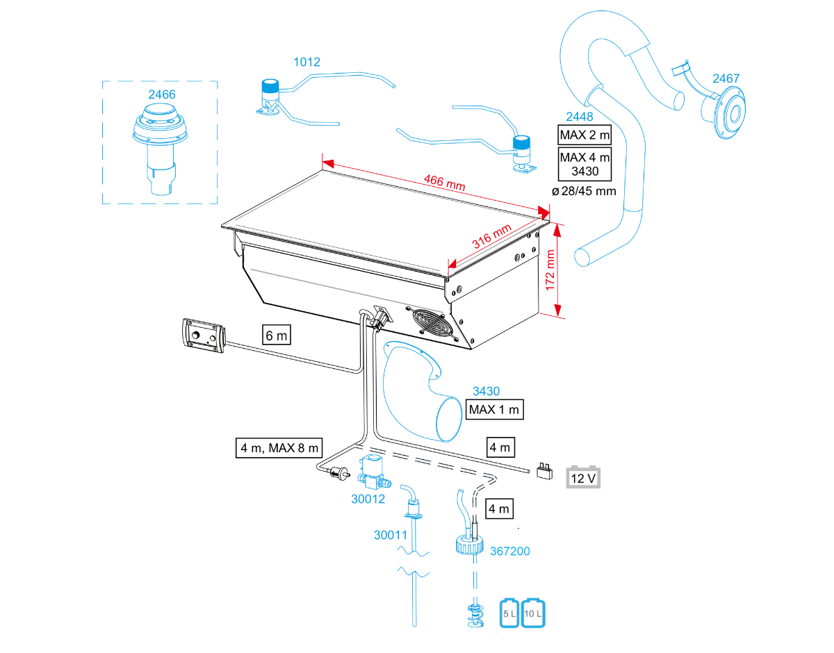 Wallas 88DU Diesel-Einbaukocher