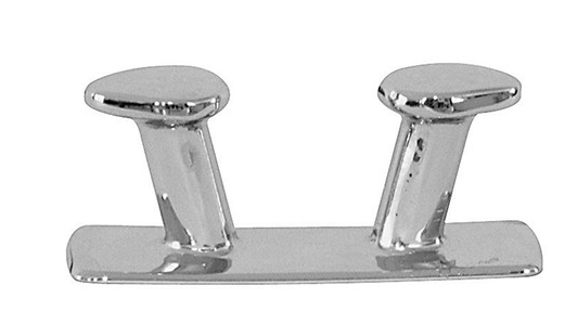 PLASTIMO Anlegepoller aus verchromten Messing mit Gewinde