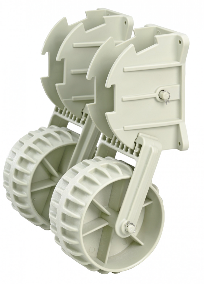 PLASTIMO einziehbare Räder aus Kunststoff