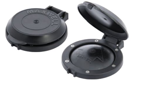 Maxwell Fußschalter, schwarz mit Abdeckung