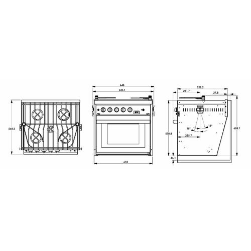 FORCE10 5.flammiger American Standard Kocher mit