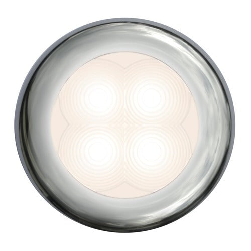 Hella LED RND SL WRM WHT 12V SS RIM