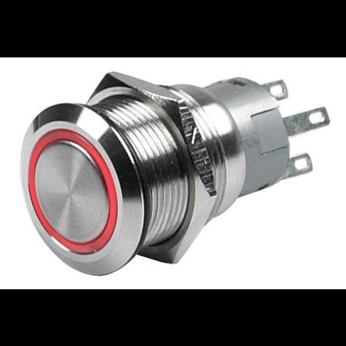 Hella Tastschalter 24V mit roten LED Leuchtring