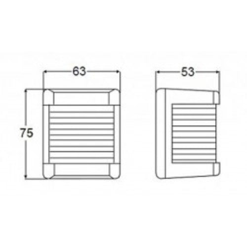 Hella Topplaterne, Weiß Mod.3562 12V