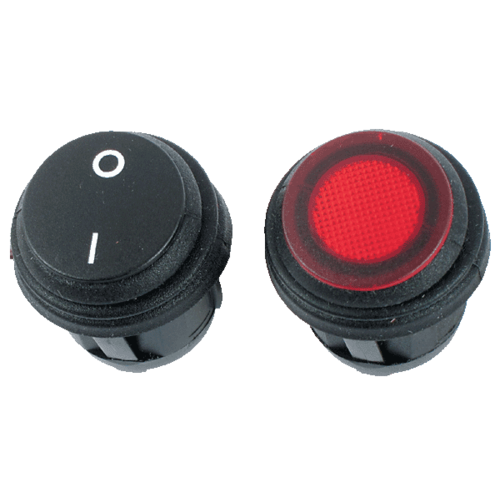 Philippi WIP 25 RD 12 V Wippschalter rot