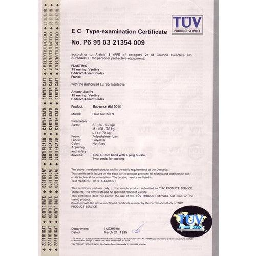 PLASTIMO Anglerweste Plein Sud, L, 70-90 Kg