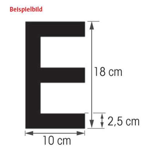 PLASTIMO Buchstabe L, 18 cm, schwarz