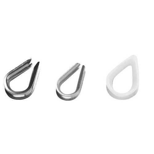 PLASTIMO Edelstahl Kausche - 8mm