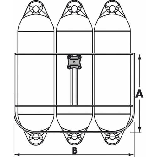 PLASTIMO Fenderkorb Classic 3, für 150 & 200 mm Fender