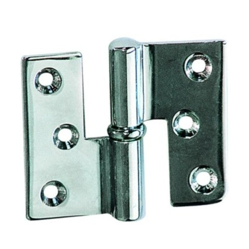 PLASTIMO LIFT-OFF HINGE STRT. CHR.BR 70X40MM
