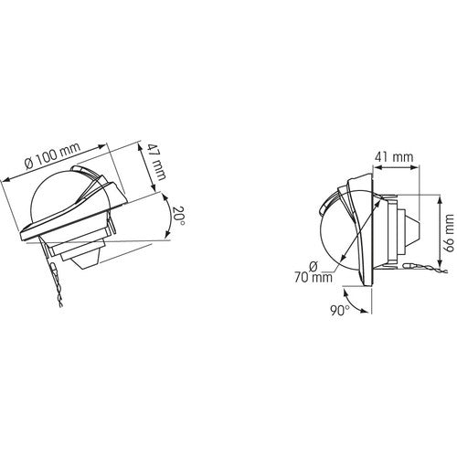 PLASTIMO Offshore 75 Kompass, weiss, Schot