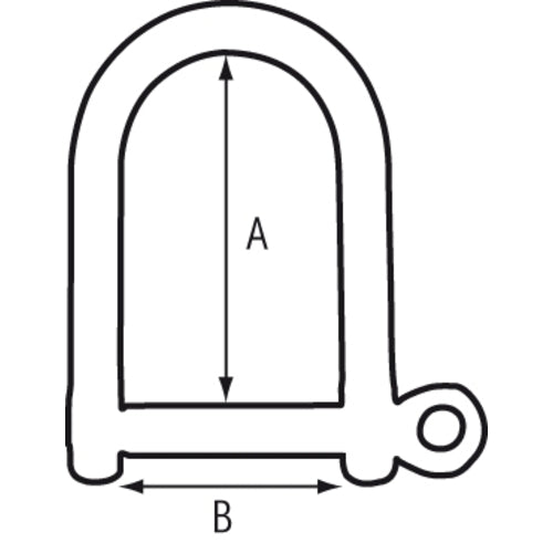 PLASTIMO SHACKLE LARGE ST.S D.10 X 40MM