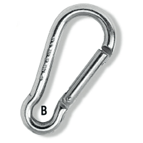 PLASTIMO SNAP HOOK NARROWED ST/STEEL 60MM