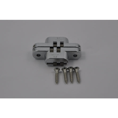 PLASTIMO ST.S/BRASS FLUSH-FIT HINGE 43MM