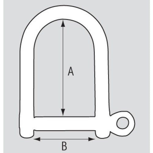 PLASTIMO ST.S KEY PIN SHACKLE D.5MM