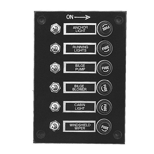 PLASTIMO SWITCH PANEL 6 GANG 12V