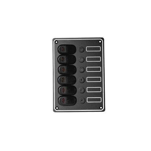 PLASTIMO SWITCH PANEL WATERPROOF 6 GANG