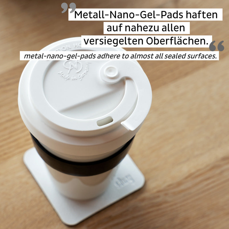 Porzellan TO-GO-CUP inkl. Untersetzer WHITE