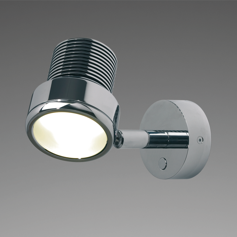 Prebit LED-Anbauleuchte R2, chrom-glanz, 25°