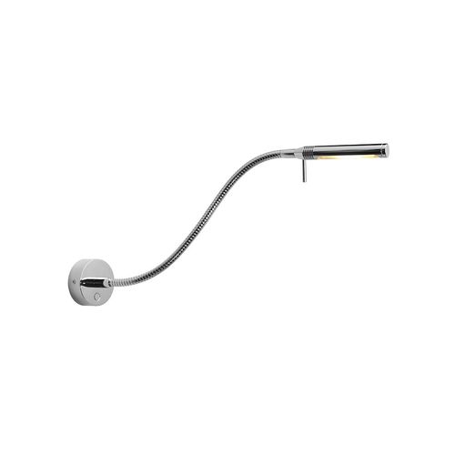 Prebit LED-Flexleuchte 07, 500mm, chrom-glanz, rot