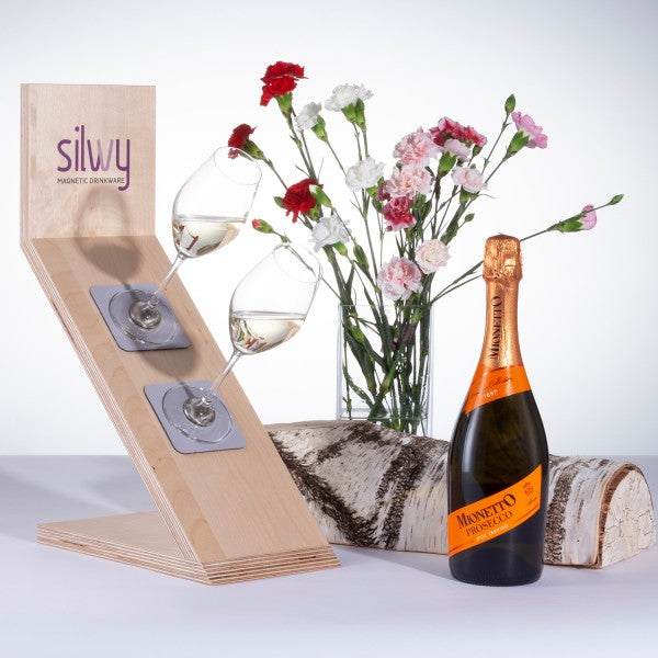 silwy - Magnet-Kristallgläser CHAMPAGNER