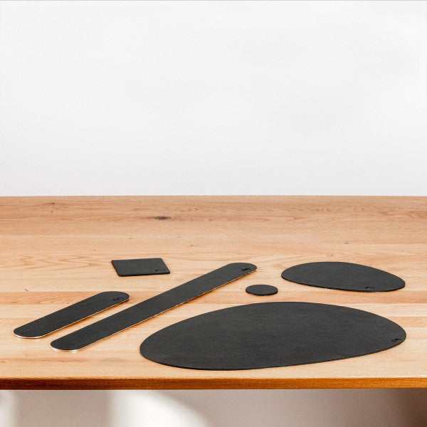 silwy - Metall-Nano-Gel-Platzset mit Leder-Coating