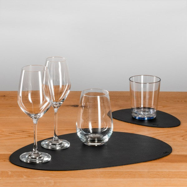 silwy - Metall-Nano-Gel-Platzset mit Leder-Coating