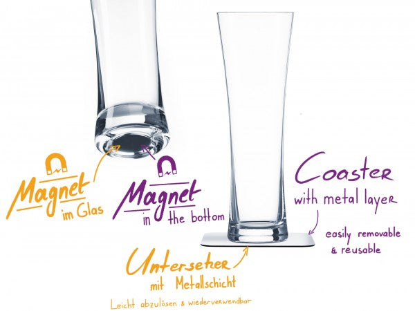 silwy - Magnet-Kristallgläser BIER