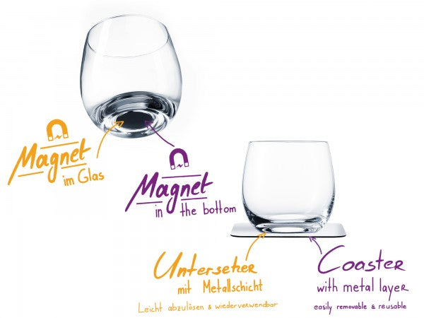 silwy - Magnet-Kristallgläser Whisky