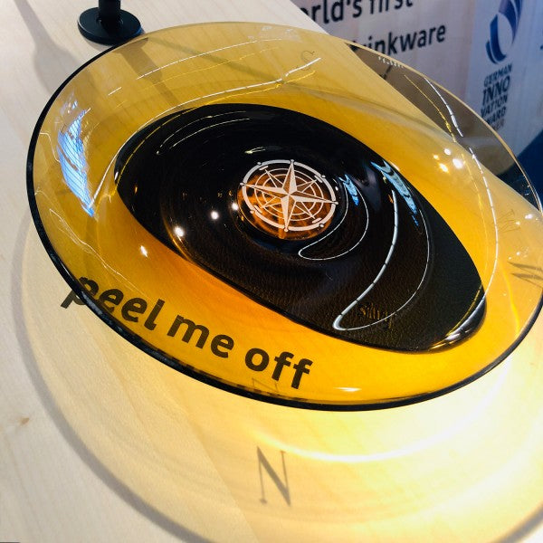 silwy - Metall-Nano-Gel-Platzset mit Leder-Coating