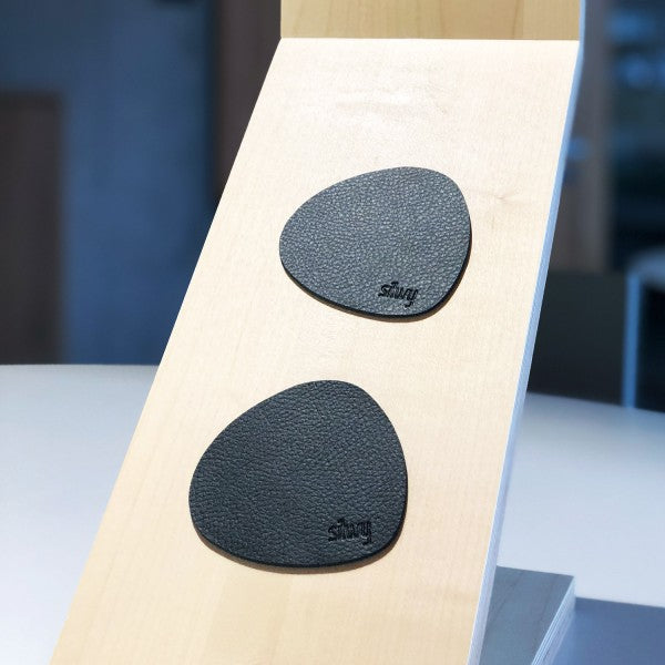 silwy - Metall-Nano-Gel-Pads (freie Form) mit Leder-Coating