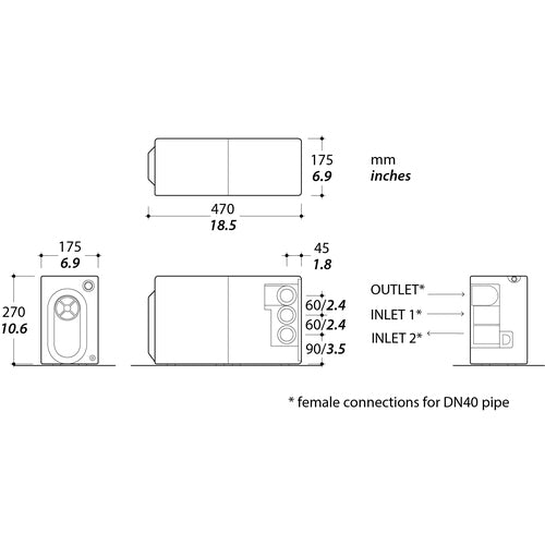 Tecma 'Sanisplit NK3' 12V DC Hebeanlage
