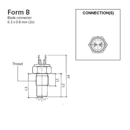 VDO Induktiv Drehzahl Geschwindigkeit Sensor M18
