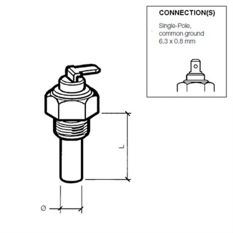 Veratron VDO Kühlmitteltemperatursensor 120°C - M1