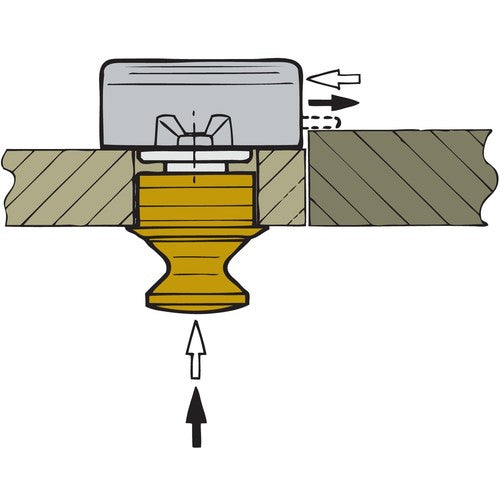 Vetus Druckknopfverschl. Messing oder verchromt