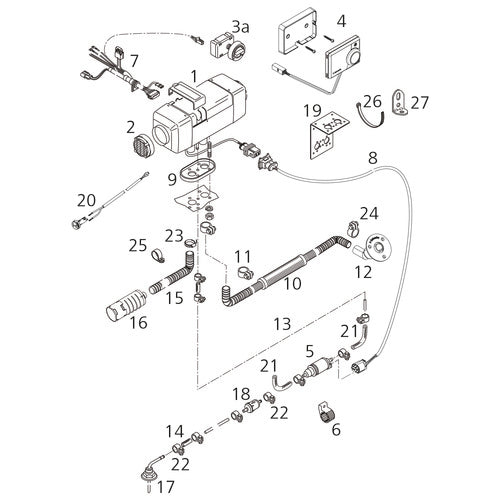 Webasto LU Air Top Evo 40 Dieselheizung 12V Marine Kit Luftheizung