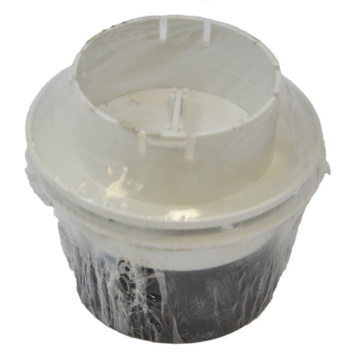 Webasto Rundes Kunststoffgitter 75mm weiß + Ansch